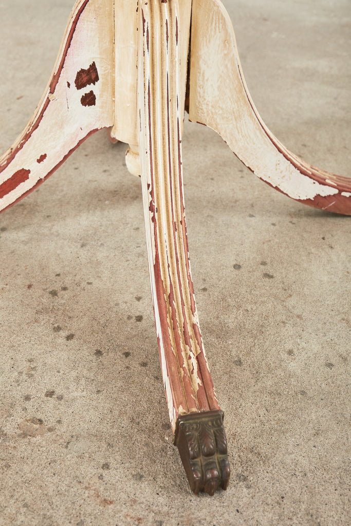 Country Swedish Gustavian Center Table Painted by Ira Yeager