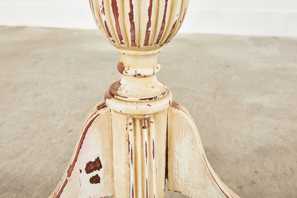 Country Swedish Gustavian Center Table Painted by Ira Yeager