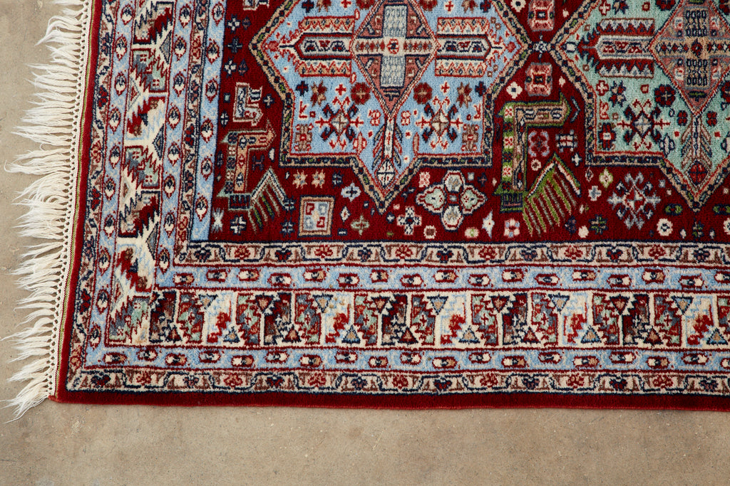 Indo Shirvan Style Hand Knotted Wool Rug