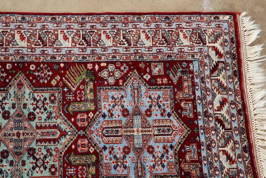 Indo Shirvan Style Hand Knotted Wool Rug