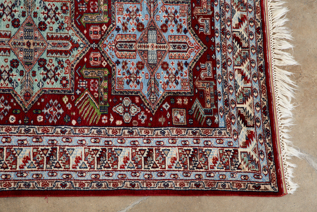Indo Shirvan Style Hand Knotted Wool Rug
