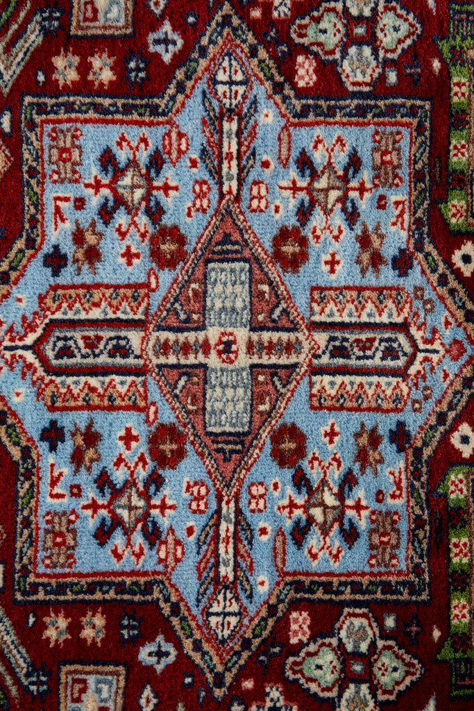 Indo Shirvan Style Hand Knotted Wool Rug