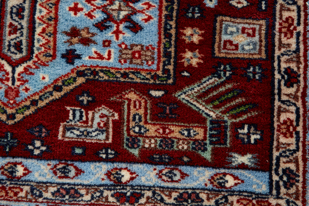 Indo Shirvan Style Hand Knotted Wool Rug