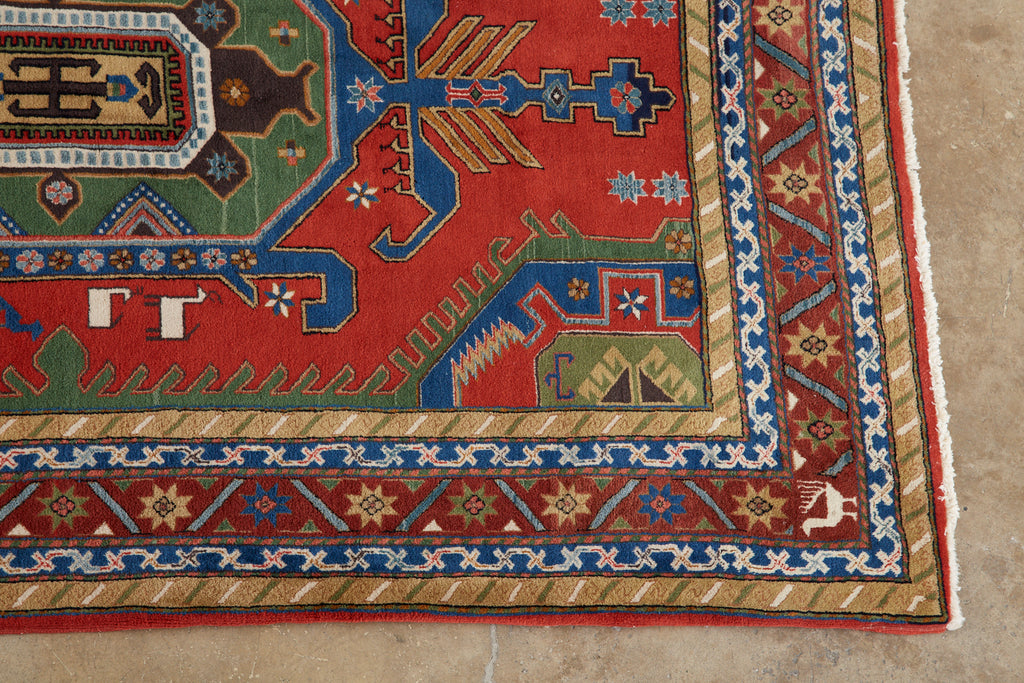 Mid-Century Modern Tribal Style Persian Shiraz Rug