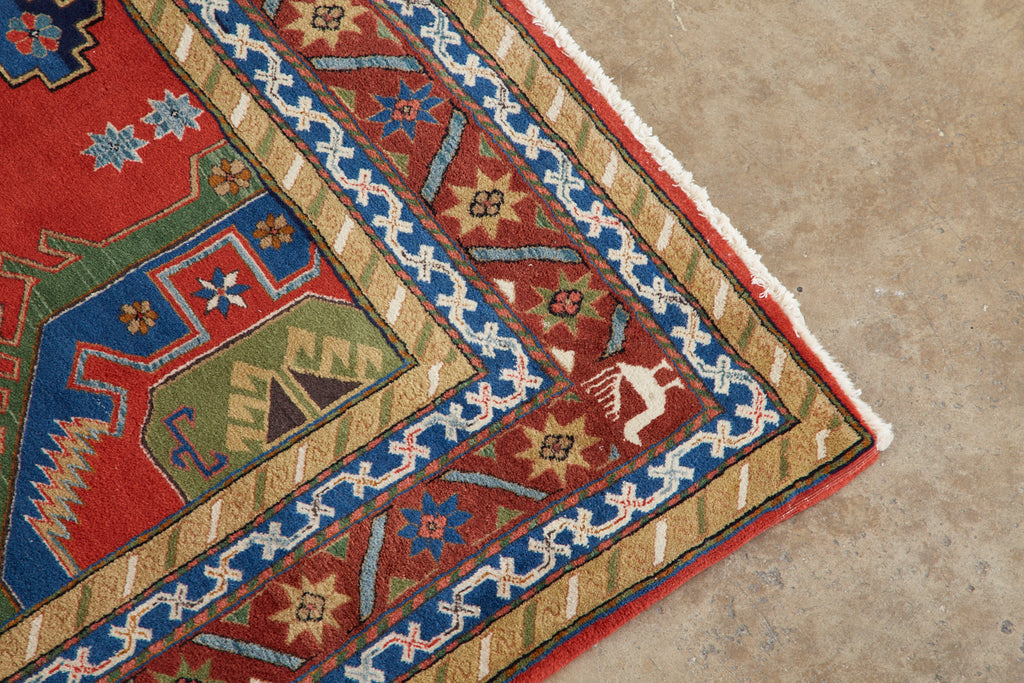Mid-Century Modern Tribal Style Persian Shiraz Rug