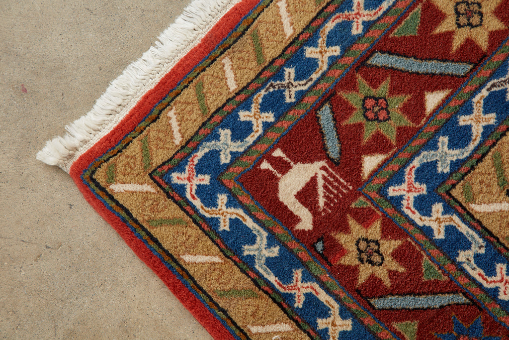 Mid-Century Modern Tribal Style Persian Shiraz Rug