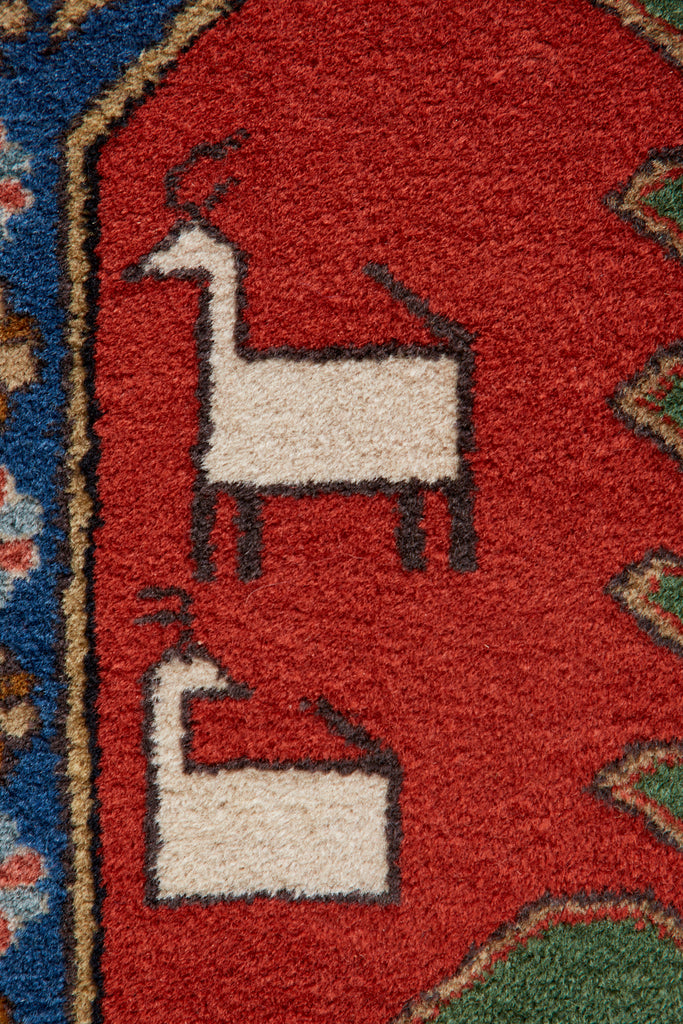 Mid-Century Modern Tribal Style Persian Shiraz Rug