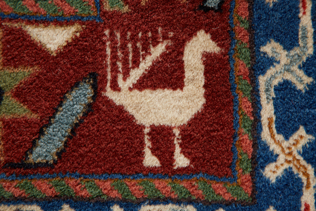 Mid-Century Modern Tribal Style Persian Shiraz Rug