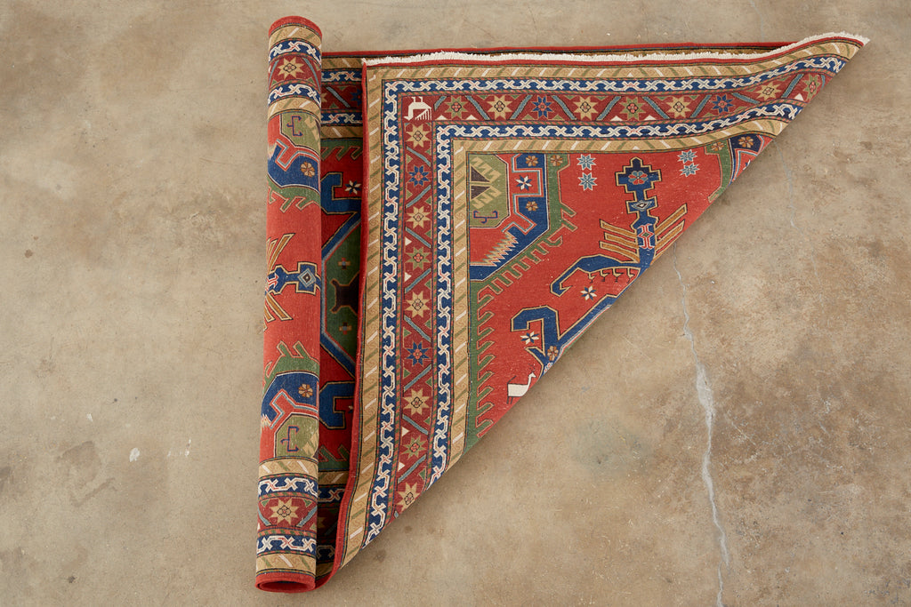 Mid-Century Modern Tribal Style Persian Shiraz Rug