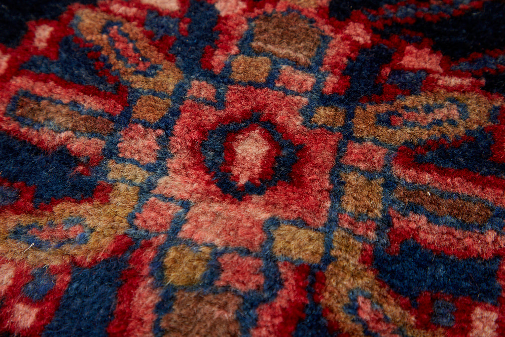 Semi Antique Persian Heriz Tribal Design Runner