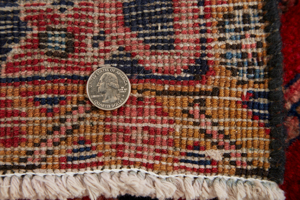 Semi Antique Persian Heriz Tribal Design Runner