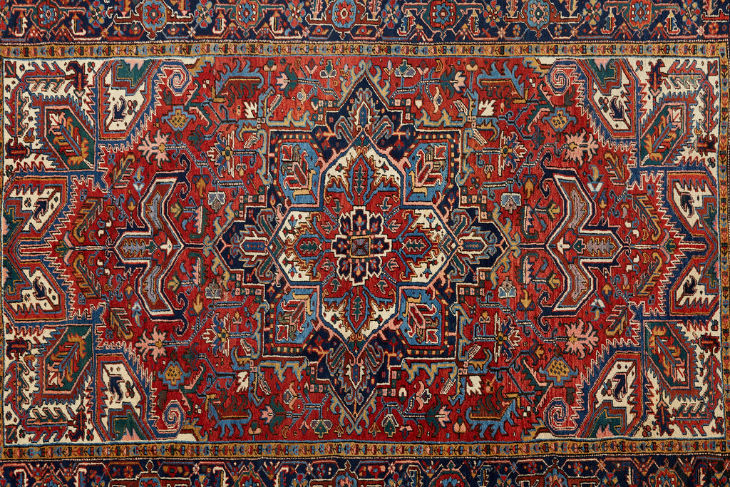 Early 20th Century Antique Persian Heriz Rug