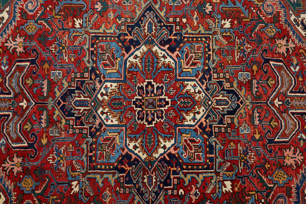 Early 20th Century Antique Persian Heriz Rug