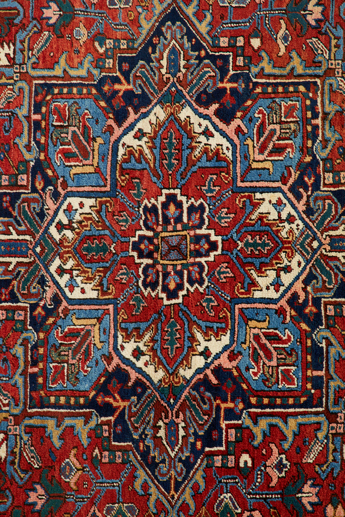 Early 20th Century Antique Persian Heriz Rug