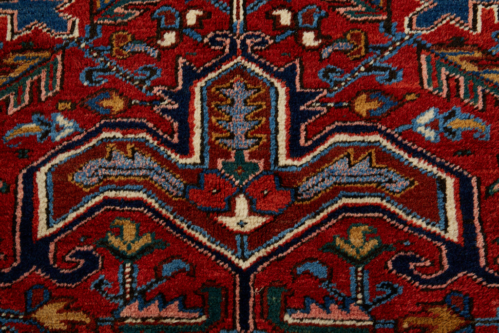 Early 20th Century Antique Persian Heriz Rug