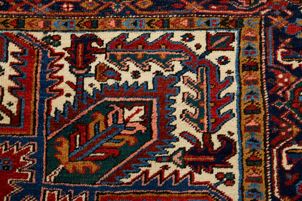 Early 20th Century Antique Persian Heriz Rug
