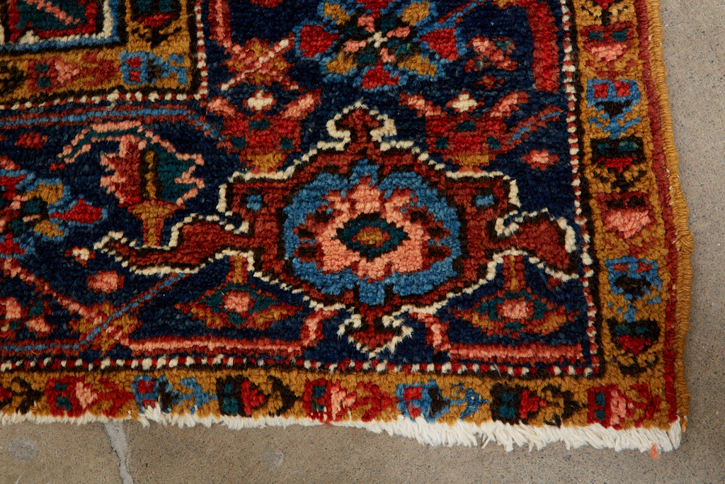 Early 20th Century Antique Persian Heriz Rug