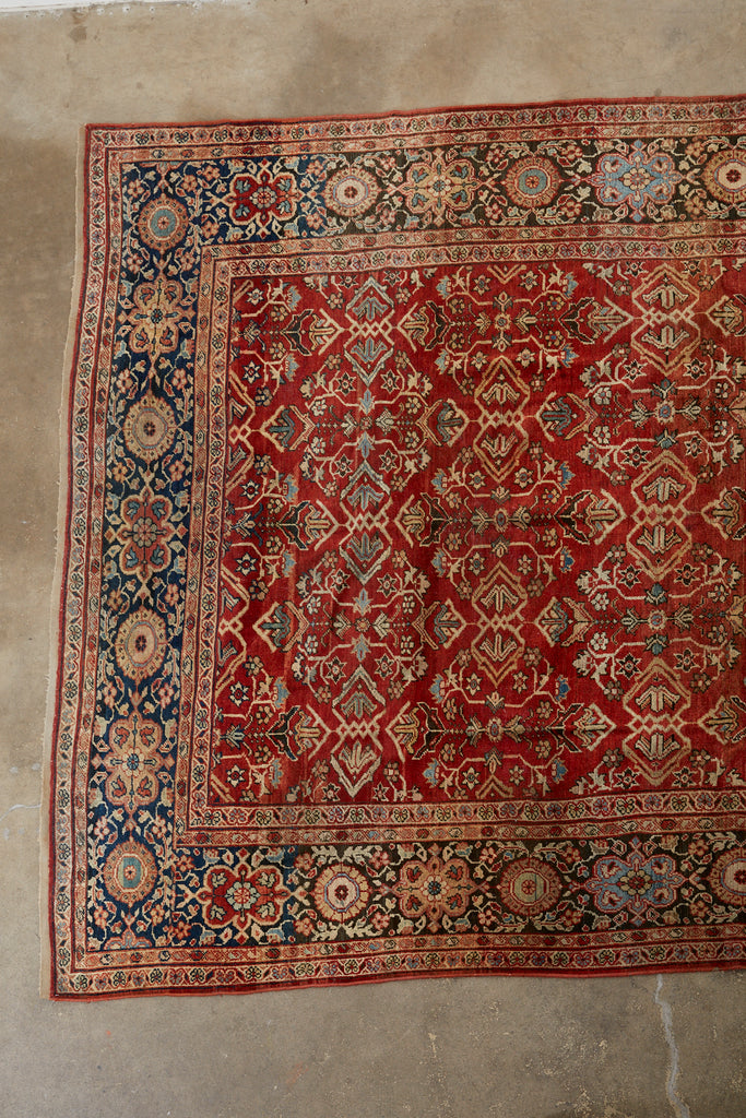 Antique Arts and Crafts Style Persian Sultanabad Rug
