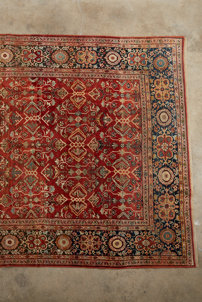 Antique Arts and Crafts Style Persian Sultanabad Rug
