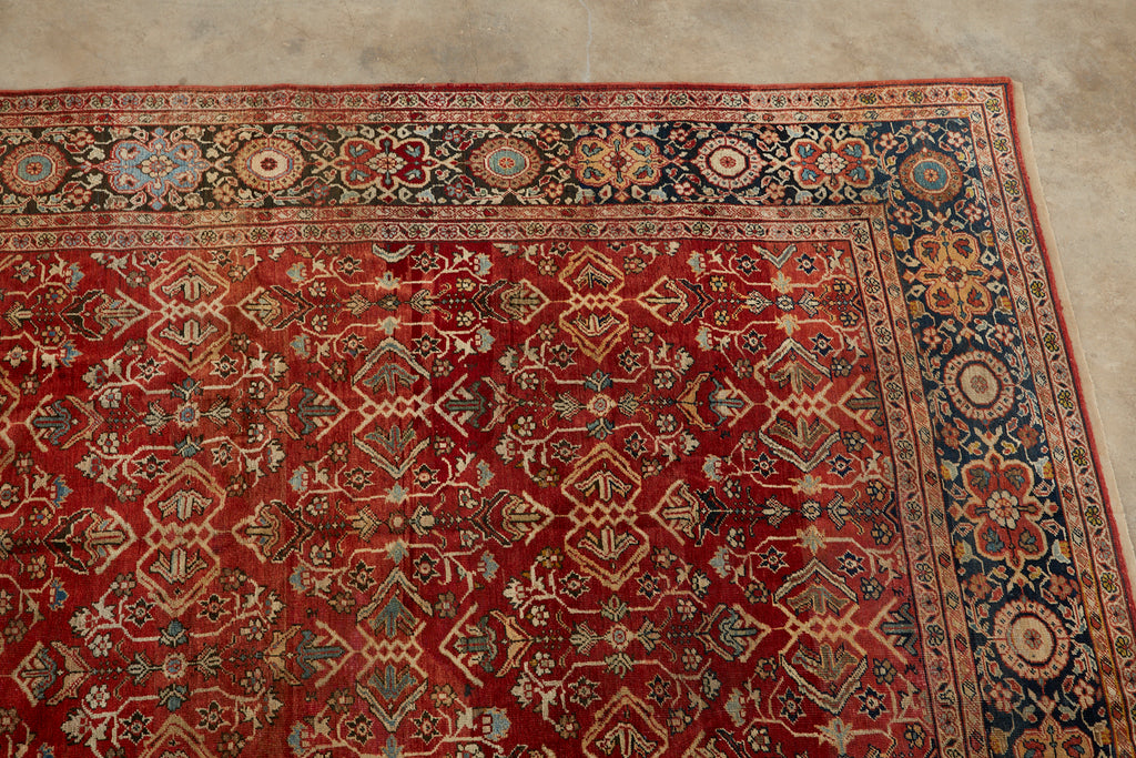 Antique Arts and Crafts Style Persian Sultanabad Rug