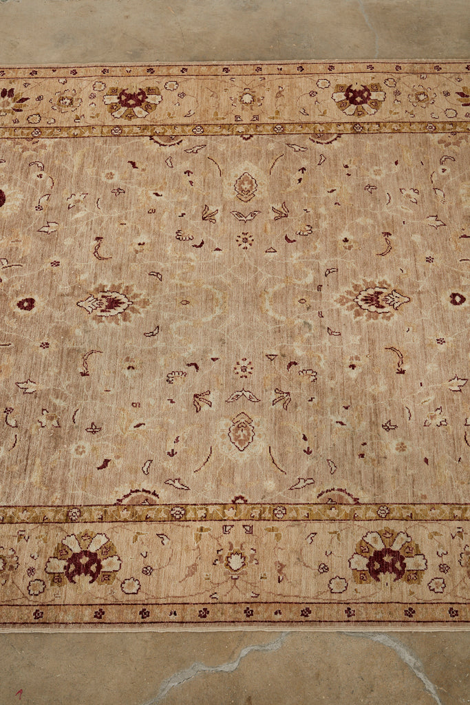 Vintage Khotan Style Beige Rug Carpet