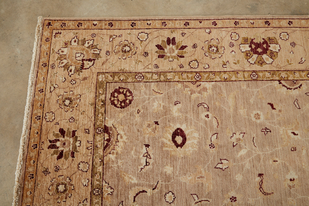Vintage Khotan Style Beige Rug Carpet