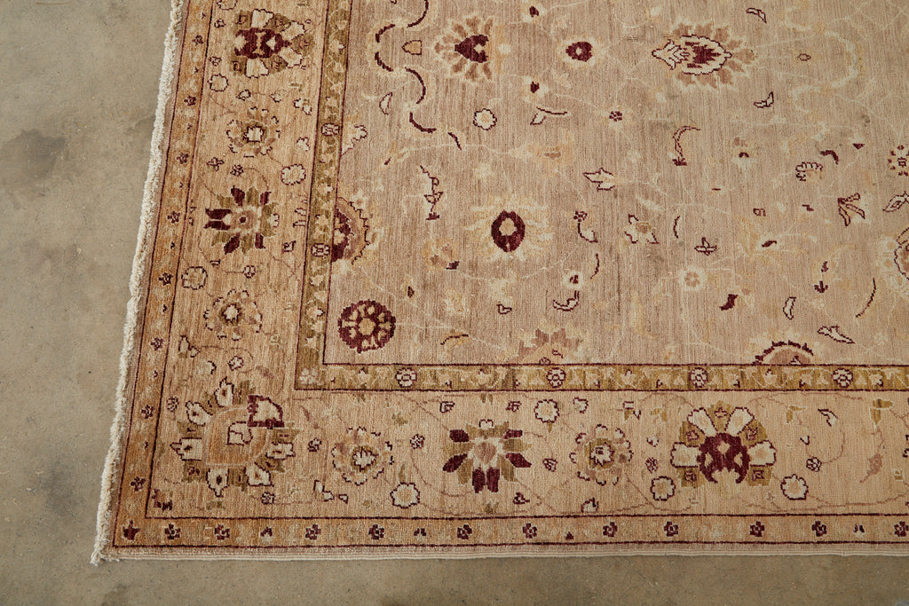 Vintage Khotan Style Beige Rug Carpet