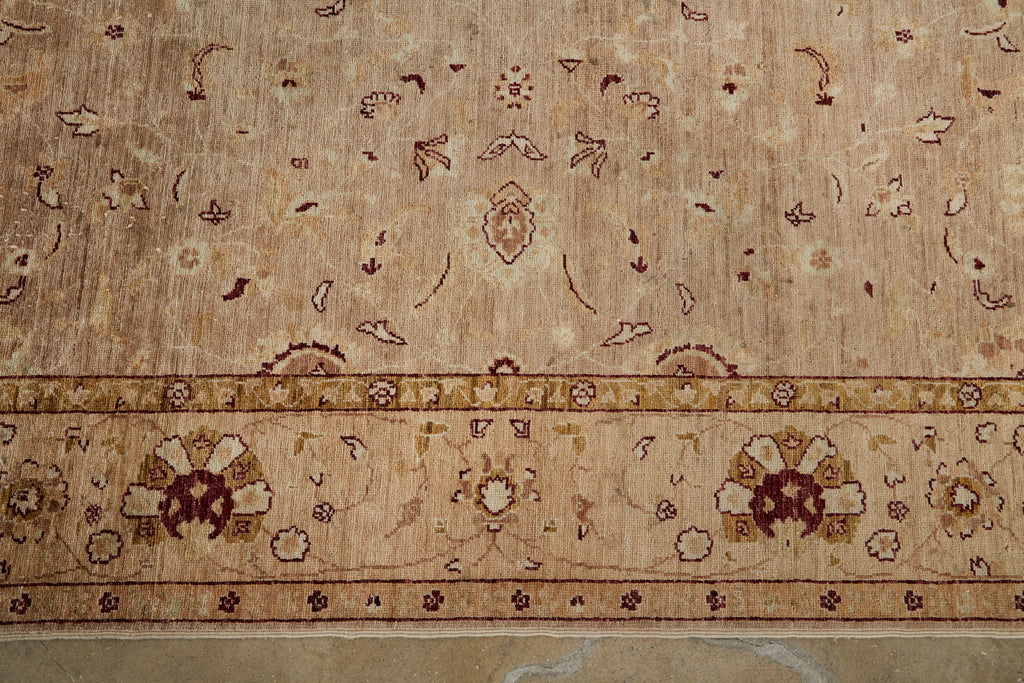 Vintage Khotan Style Beige Rug Carpet