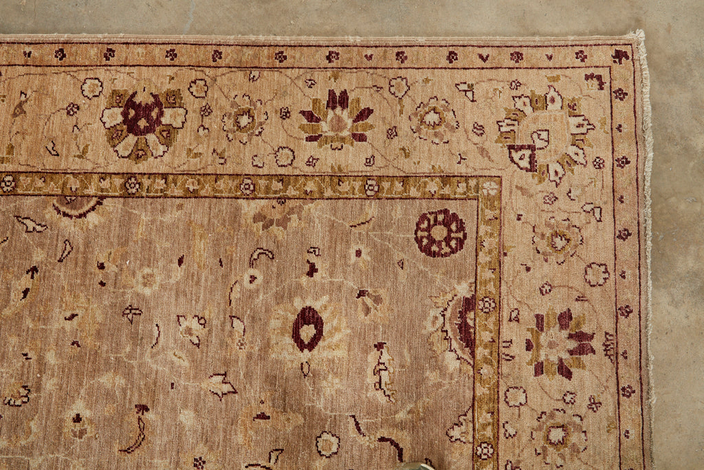 Vintage Khotan Style Beige Rug Carpet