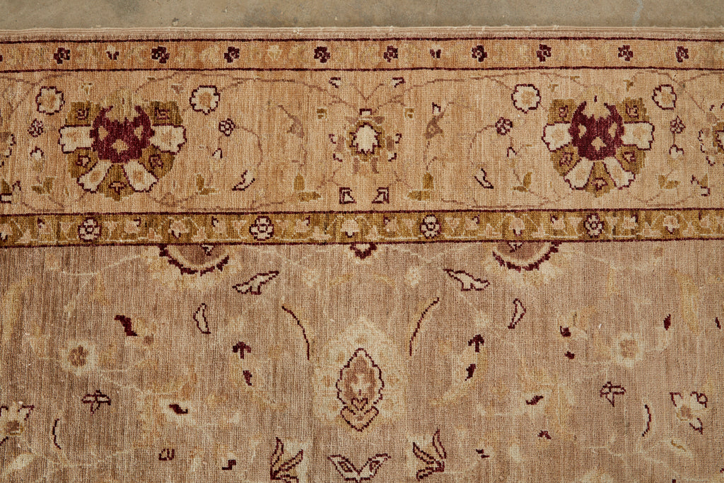 Vintage Khotan Style Beige Rug Carpet