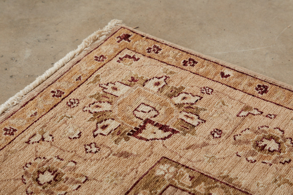 Vintage Khotan Style Beige Rug Carpet