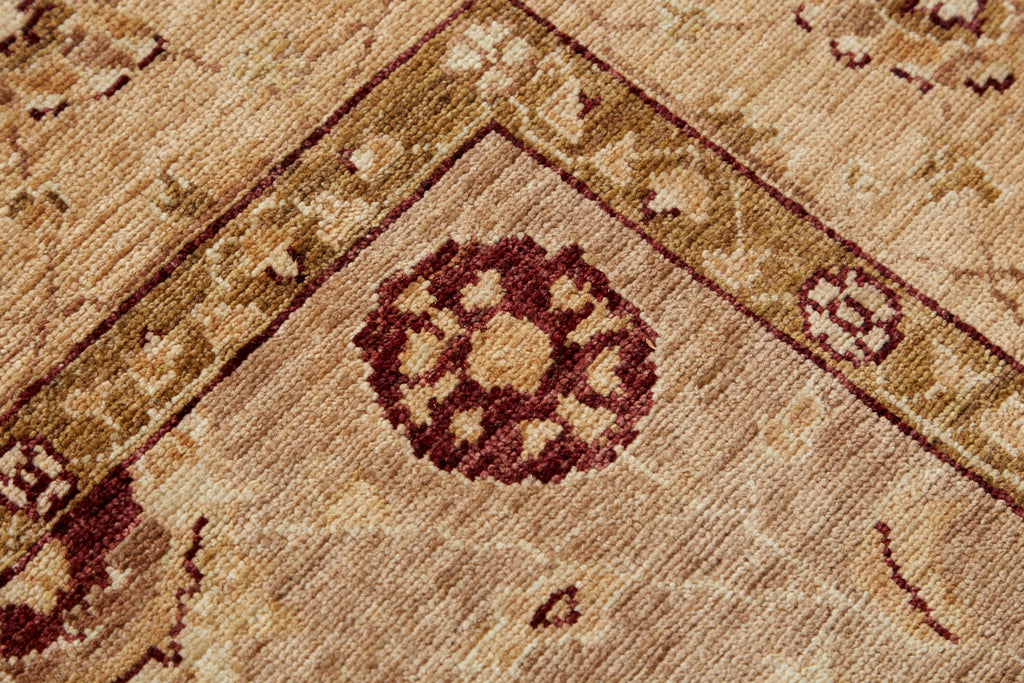 Vintage Khotan Style Beige Rug Carpet