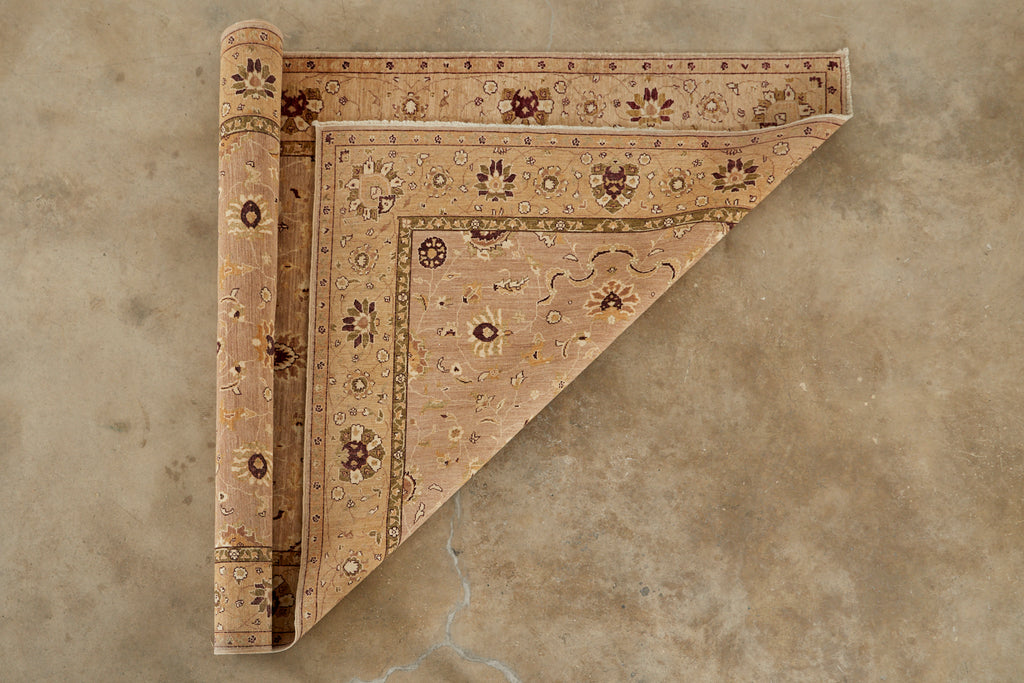 Vintage Khotan Style Beige Rug Carpet