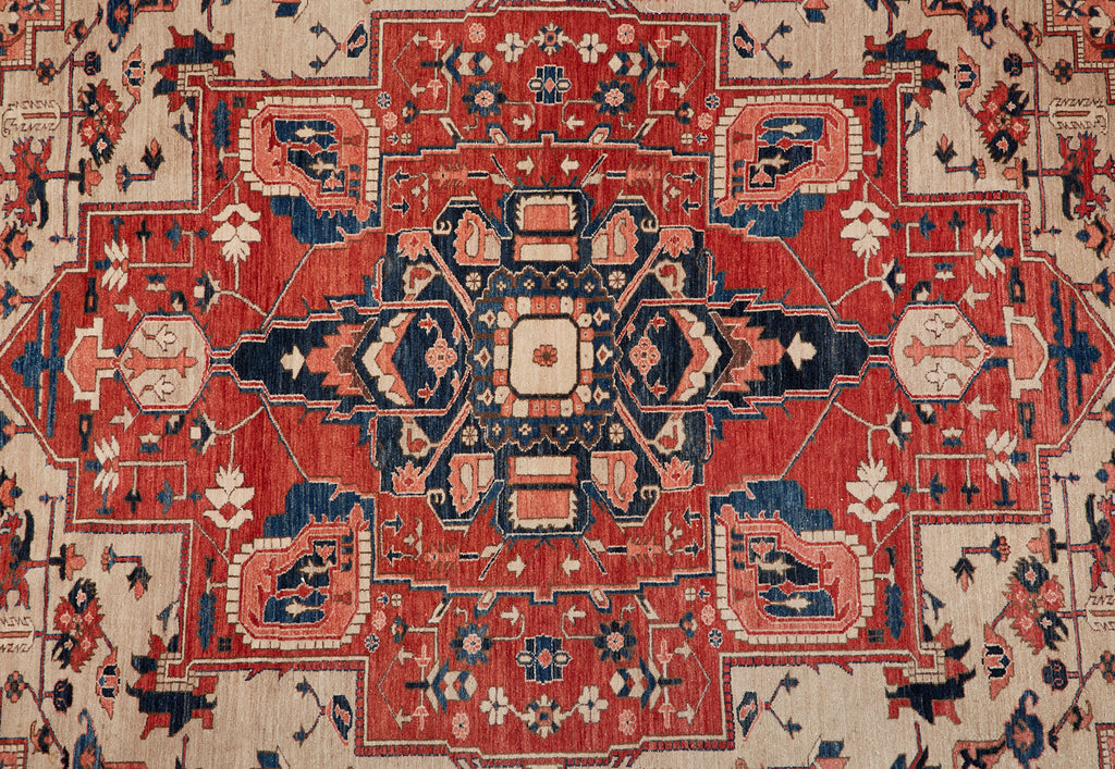 Vintage Persian Heriz Carpet