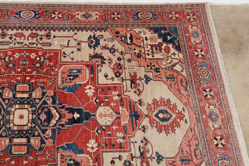 Vintage Persian Heriz Carpet
