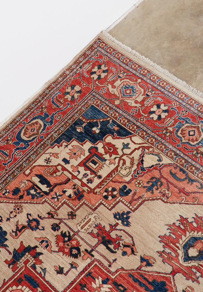 Vintage Persian Heriz Carpet