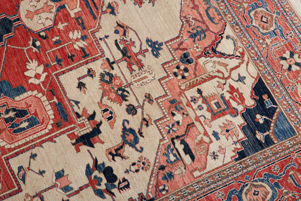Vintage Persian Heriz Carpet