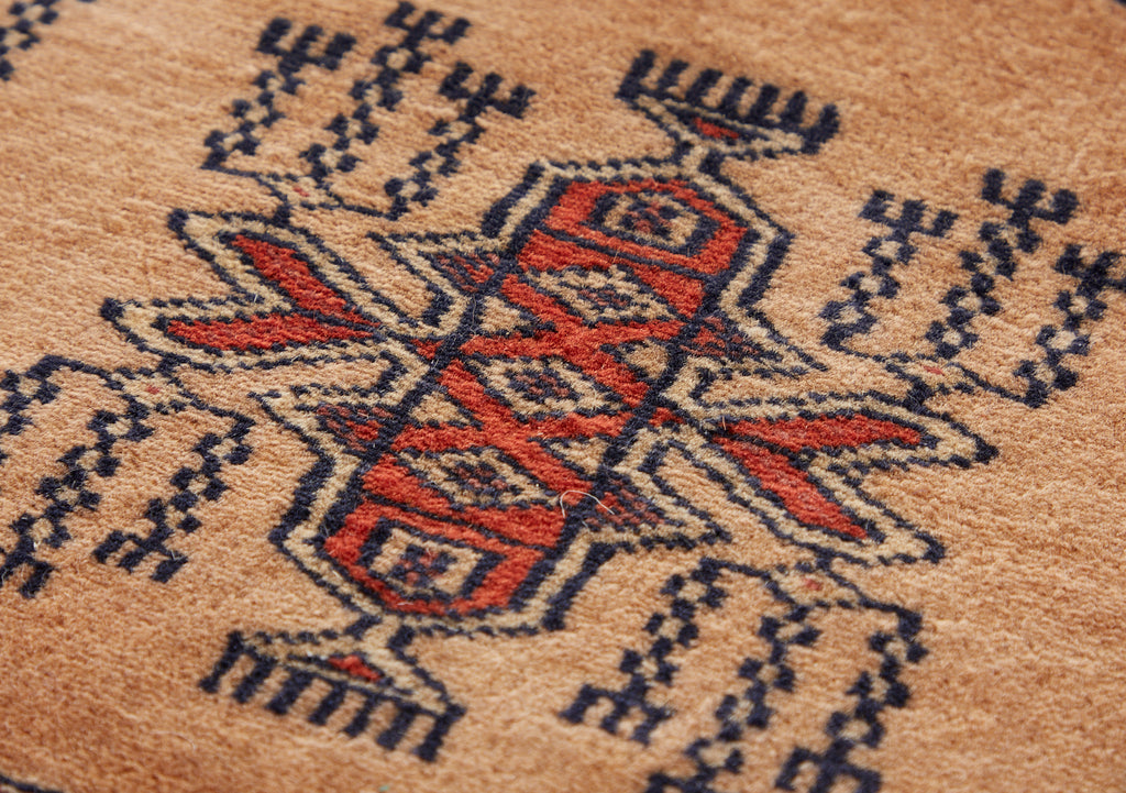 Vintage Turkmen Style Pakistani Wool Rug