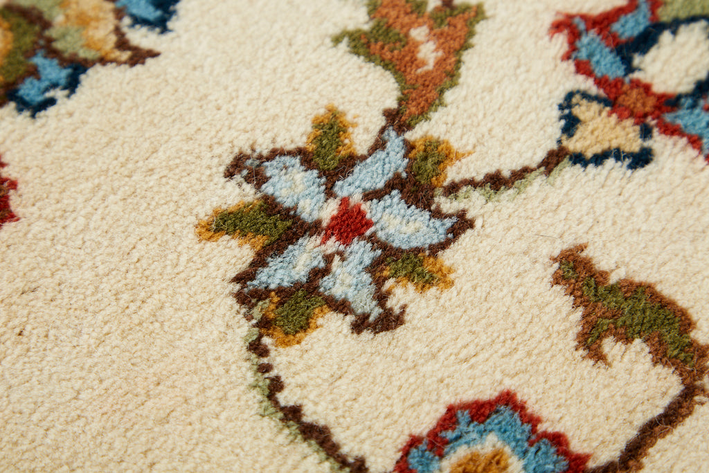 Ivory Indo Persian Kashan Design Rug