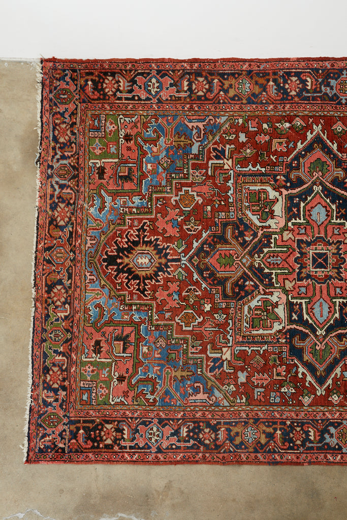 Semi Antique Persian Heriz Carpet