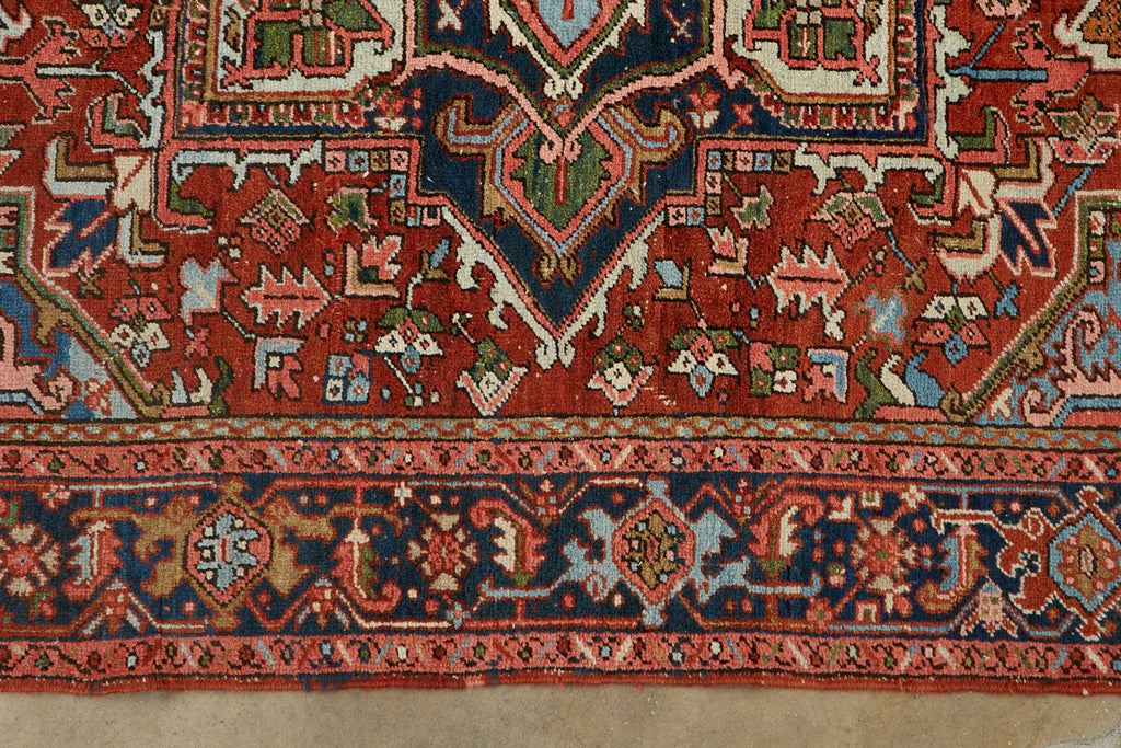 Semi Antique Persian Heriz Carpet