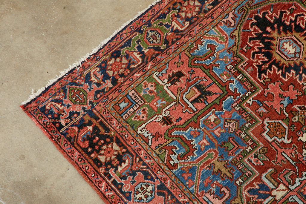 Semi Antique Persian Heriz Carpet