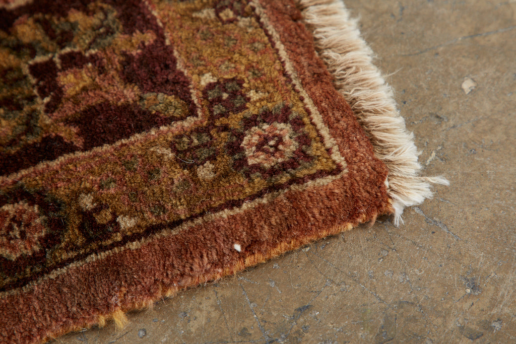 Vintage Indo Persian Kashan Design Rug Carpet