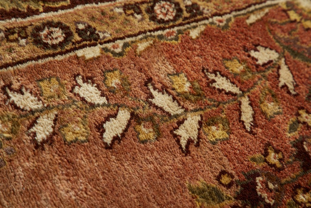 Vintage Indo Persian Kashan Design Rug Carpet