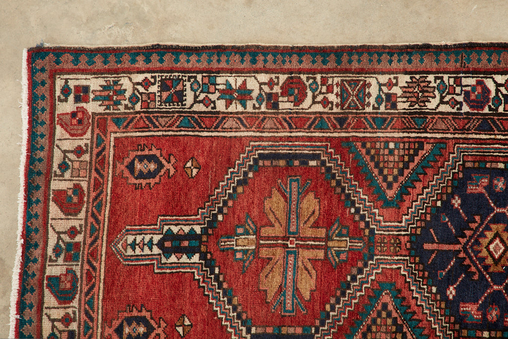 Vintage Persian Kazak Runner Rug