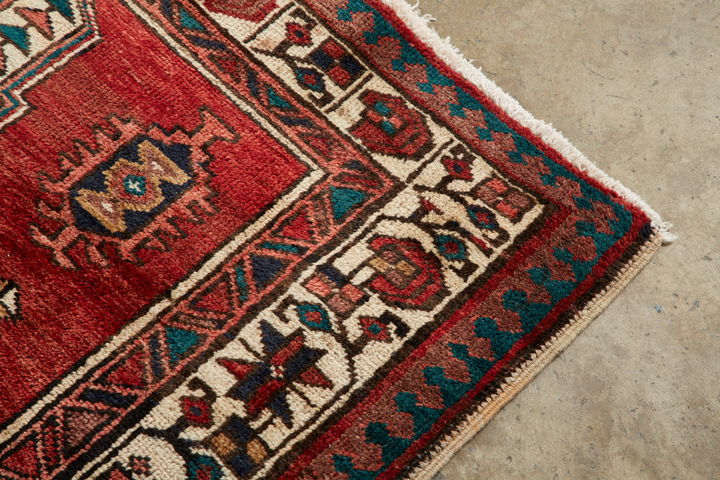 Vintage Persian Kazak Runner Rug