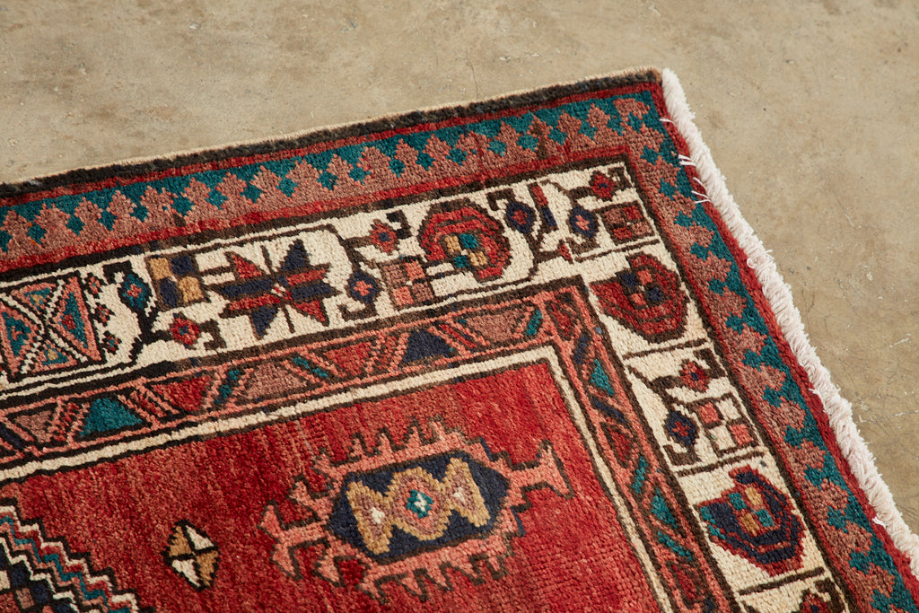 Vintage Persian Kazak Runner Rug