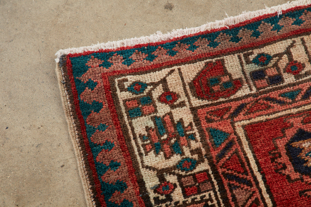 Vintage Persian Kazak Runner Rug