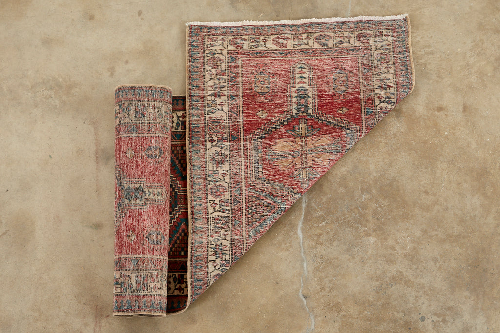 Vintage Persian Kazak Runner Rug