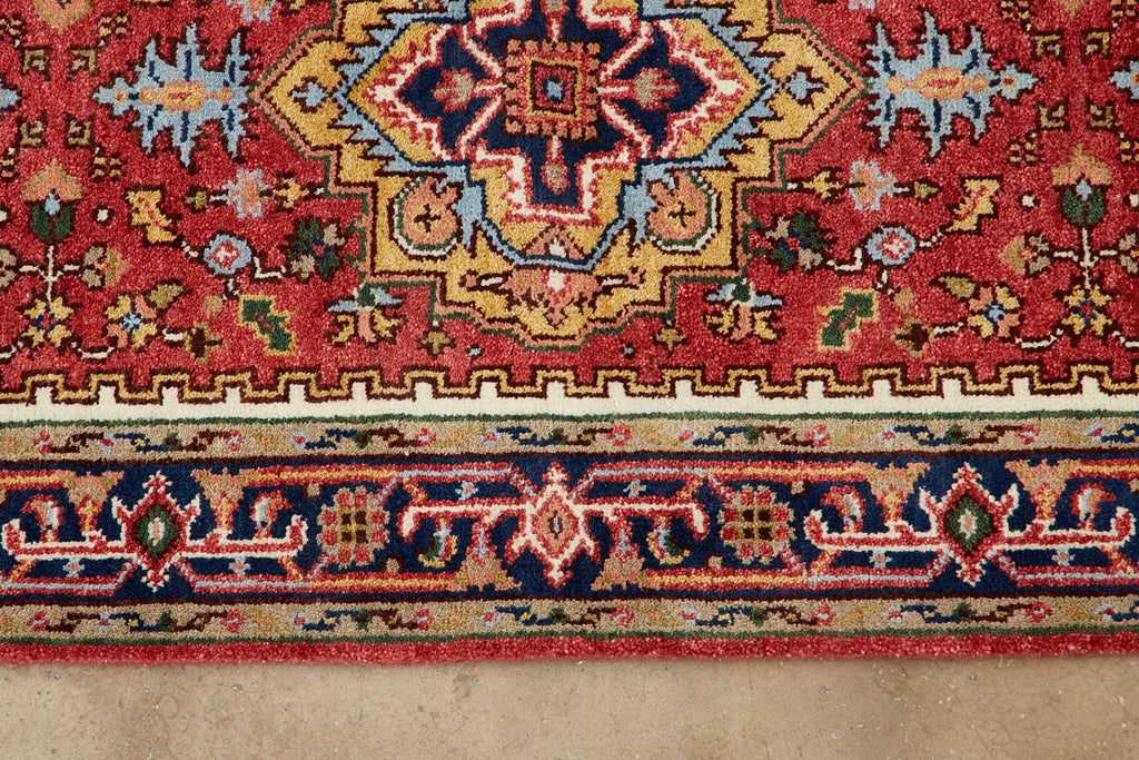 Indo Persian Heriz Serapi Design Runner